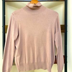 Mauve long sleeve turtle neck